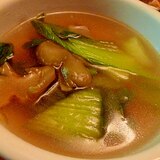 チンゲン菜とザーサイの中華スープ